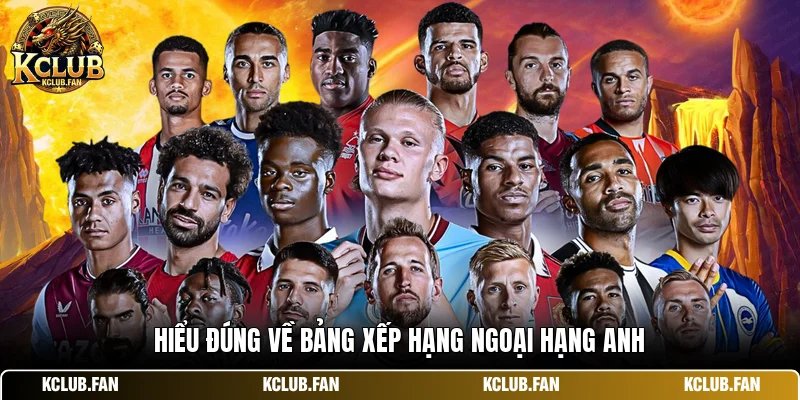 hieu dung ve bang xep hang ngoai hang anh Hiểu đúng về bảng xếp hạng ngoại hạng anh